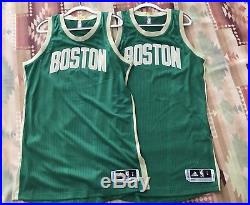 2 Boston Celtics St Patricks Day Pro Cut Issued Authentic Blank Game Jerseys HWC