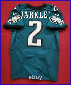 #2 Matt Barkley of Philadelphia Eagles NFL Locker Room Game Issued Home Jersey