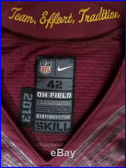 #2 No Name of Washington Redskins NFL Locker Room Game Issued Alternate Jersey