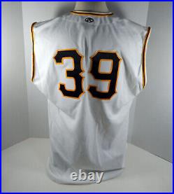 2000-03 Pittsburgh Pirates #39 Game Issued White Vest Jersey TBC Future 32873