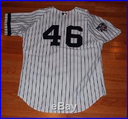 2000 Andy Pettitte NY Yankees Game Issued Home Pinstripe World Series Jersey-#46