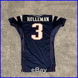 2000 Chad Holleman Adidas Game Issued Patriots Jersey
