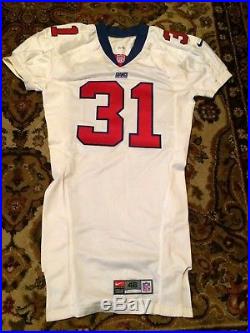 2000 Jason Sehorn Game Issued and Signed New York Giants Road Jersey