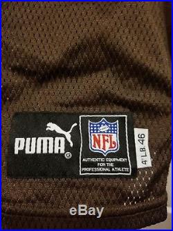 2000 NFL Puma Game Issued/worn Cleveland Browns JaJuan Dawson Jersey Size 46