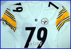2000 Pittsburgh Steelers #79 Game Issued White Jersey 46 DP21256