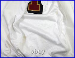 2000 San Francisco 49ers #1 Game Issued White Jersey 46 846