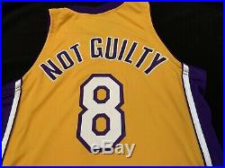2001-02 Kobe Bryant La Lakers Team Issued Game Jersey Not Guilty Family Pe USA