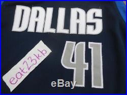 2001 DIRK NOWITZKI Dallas Mavericks game issued nike authentic jersey pro cut 54