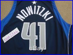 2001 DIRK NOWITZKI Dallas Mavericks game issued nike authentic jersey pro cut 54