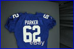 2001 Glenn Parker New York Giants Super Bowl 35 Game Issued Jersey Size 52