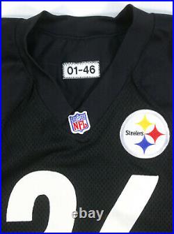 2001 Jerome Bettis Pittsburgh Steelers Game Issued Black Reebok Home Jersey