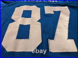 2001 Johnnie Morton Detroit Lions Reebok Game Issued Thanksgiving Jersey USC