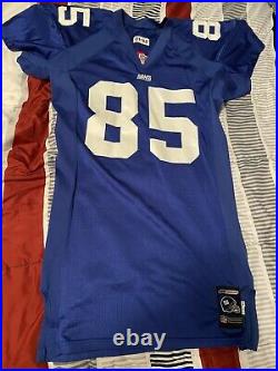 2001 New York Giants #81 Jonathan Carter Reebok Game Issued Jersey (Size 48)