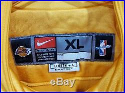 2001 Nike Authentic Los Angeles Lakers Warm Up Jersey Game Issued Jacket XL +6