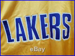 2001 Nike Authentic Los Angeles Lakers Warm Up Jersey Game Issued Jacket XL +6
