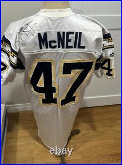 2001 San Diego Chargers Ryan McNeil Game Team Issued Signed Autograph Jersey 54