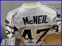 2001 San Diego Chargers Ryan McNeil Game Team Issued Signed Autograph Jersey 54