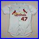 2001-St-Louis-Cardinals-John-Gall-47-Game-Issued-Gray-Jersey-Set-1-Sz-44-Vtg-01-vfm