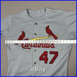 2001 St. Louis Cardinals John Gall #47 Game Issued Gray Jersey Set 1 Sz 44 Vtg