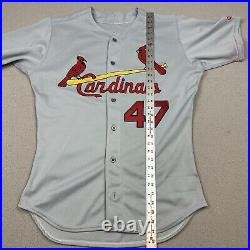 2001 St. Louis Cardinals John Gall #47 Game Issued Gray Jersey Set 1 Sz 44 Vtg