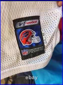 2001 Vintage Drew Bledsoe Buffalo Bills game Issued worn jersey NFL Helmet Tag