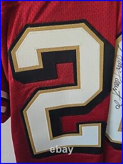 2001 Vintage Signed Garrison Hearst San Francisco 49ers Game Worn Issued Jersey