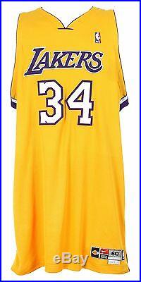 2002-04 Shaquille O'Neal, LA Lakers, Game Issued, Home Nike Jersey, Mears LOA