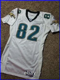 2002 Jimmy Smith #82 Jacksonville Jaguars Team Issued Reebok NFL Jersey 50 Game