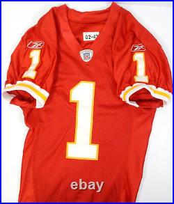 2002 Kansas City Chiefs #1 Game Issued Red Jersey 42 DP34653