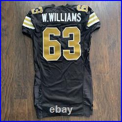 2002 New Orleans Saints Team Issued Wally Williams Jersey And Pants