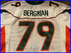 2002 Rose Bowl MIAMI HURRICANES #79 Robert Bergman Team Issued Game Jersey