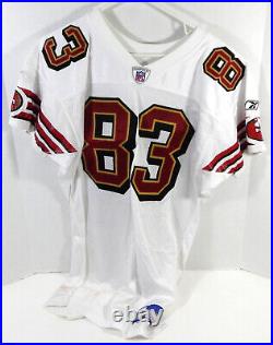 2002 San Francisco 49ers J. J. Stokes #83 Game Issued White Jersey 42 DP26926