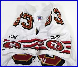 2002 San Francisco 49ers J. J. Stokes #83 Game Issued White Jersey 42 DP26926