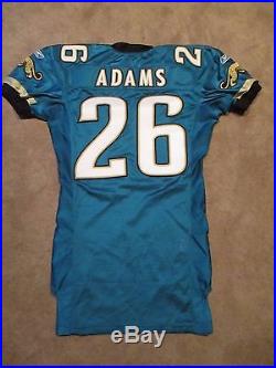 2003 Blue Adams Game Issued Worn Jacksonville Jaguars Football Jersey Used WVU