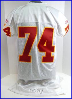 2003 Kansas City Chiefs #74 Game Issued White Jersey 50 DP33040