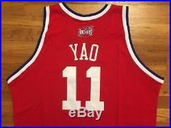 2003 NBA All-Star Game Rockets Yao Ming Pro Cut Jersey 54 + 4 issued used worn