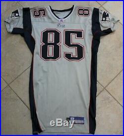 2003 New England Patriots Silver Game Un Used Team Issued Jersey Jed Weaver
