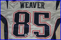 2003 New England Patriots Silver Game Un Used Team Issued Jersey Jed Weaver