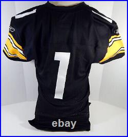 2003 Pittsburgh Steelers #1 Game Issued Black Jersey 46 DP21387