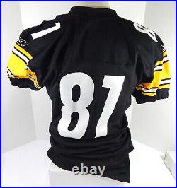 2003 Pittsburgh Steelers #81 Game Issued Black Jersey NP Rem 46 DP50832