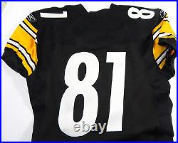 2003 Pittsburgh Steelers #81 Game Issued Black Jersey NP Rem 46 DP50832