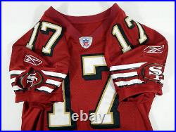 2003 San Francisco 49ers B Williams #17 Game Issued Red Jersey 44 DP12794