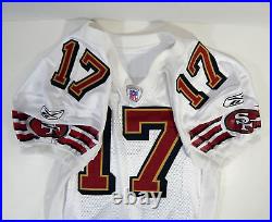 2003 San Francisco 49ers Hill #17 Game Issued White Jersey 44 DP23353