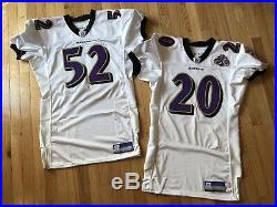 2004/2005 Ed Reed Baltimore Ravens 10th Anniversary Game Issued Jersey Size 44