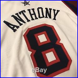 2004 Carmelo Anthony Team USA Basketball Pro Cut Issued Game Jersey Nba 52 Used