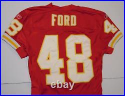 2004 FORD Kansas City Chiefs NFL Team Issued Jersey Reebox Game Jersey KC CHIEFS