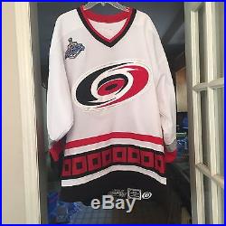 2005-06 Carolina Hurricanes David Gove Game Issued Jersey #34 Stanley Cup Patch