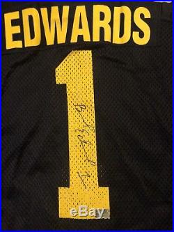 2005 Braylon Edwards Michigan Rose Bowl Game Issued Jersey Signed