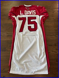 2005 Leonard Davis Arizona Cardinals Game Used Issued NFL Football Jersey Texas