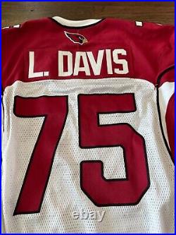 2005 Leonard Davis Arizona Cardinals Game Used Issued NFL Football Jersey Texas